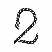 "2" Rope Number 2.5" embroidered shirts