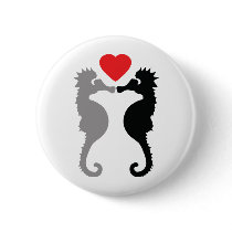 2 seahorses in love icon button