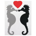 2 seahorses in love icon personalized letterhead