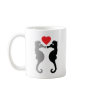 2 seahorses in love icon coffee mugs