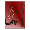 2 Siamese Kitties Poster posters