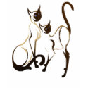 2 Siamese Kitties T-Shirt