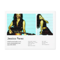 2-Sided Actor & Model 2 Shot Headshot Comp postcards