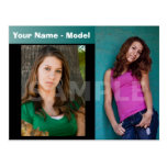 2-Sided Actor & Model Headshot Comp Postcard postcards