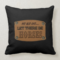2-sided Country Western Horses designer pillows