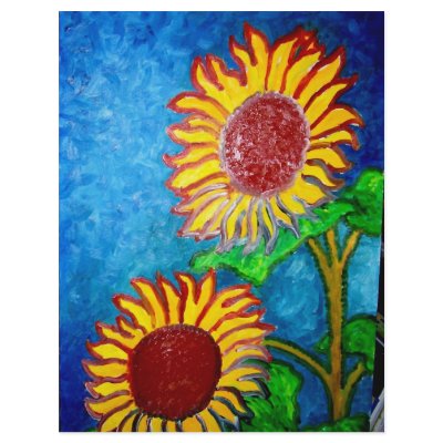 2 Sunflowers by Piliero Full Color Flyer by piliero