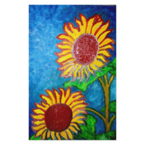 2 Sunflowers by Piliero stationery by piliero 2 Sunflowers by Piliero stationery