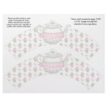 2 Teapot Retirement Personalized Cupcake Wrappers flyers