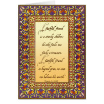 2. The Bible's description of a good friend cards