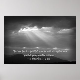 2 Thessalonians 3:3 Poster print