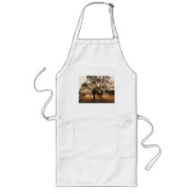 2 TREES SEPIA GOLD ORANGE APRON
