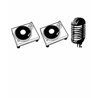 2 turntables and a microphone t shirt by Pukka13
