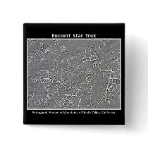 2. UFO Petroglyph at  Death Valley buttons