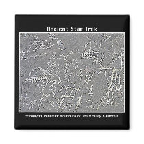 2. UFO Petroglyph at  Death Valley magnets