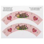 2 Valentine's Day Custom Cupcake Wrappers Flyer Design
