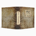 2" Vintage Gold Family Recipe Binder