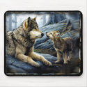 2 Wolves Mousepad