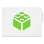 2 x 2 Brick by Customise My Minifig Greeting Cards