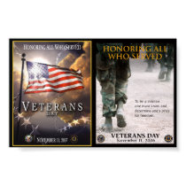 2 x Veterans Day Poster images posters by funny_tshirt 2 x Veterans Day Poster images posters