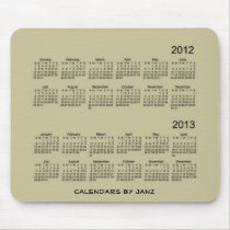 2 Year Calendar 2012 - 2013 Mousepads
