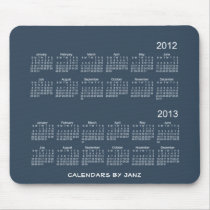 2 Year Calendar 2012 - 2013 Mousepads