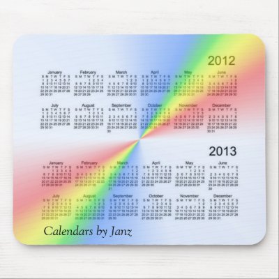 Calendar  Year 2013 on Year Calendar 2012   2013 Mouse Pads By Calendars By Janz