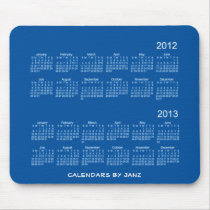 2 Year Calendar 2012 - 2013 Mouse Pad