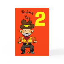 2 year old birthday boy cards