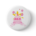 2 Year Old Birthday Cake Pinback Button