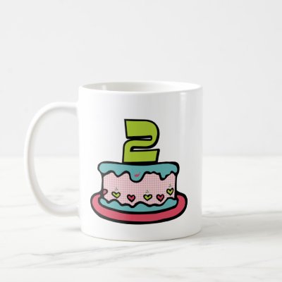 2 Year Old Birthday Cake mugs
