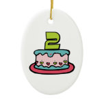 2 Year Old Birthday Cake Ornament