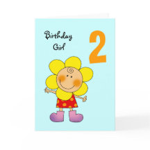 Year Old Birthday Greeting Cards, Note Cards and 2 Year