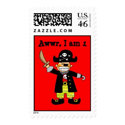 2 year old pirate boy stamp by jsoh