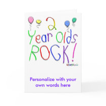 2 Year Olds Rock ! cards
