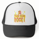 2 Year Olds Rock! (Pink) Hat by TShirtDotCom 2 Year Olds Rock! (Pink) Hat