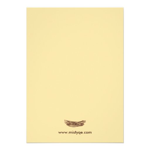 2 Yellow Eggs Twins Baby Shower Invitation