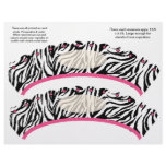 2  Zebra design Custom Cupcake Wrappers Flyers