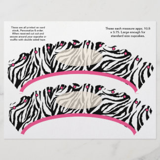 Pink Zebra Cupcake Wrappers T-Shirts, Pink Zebra Cupcake Wrappers ...