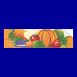 2ai, fall, harvest, wreath, colourful, vegetables, bumper stickers