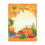 2ai, fall, harvest, wreath, colourful, vegetables, post card