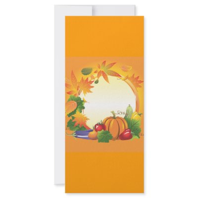2ai, fall, harvest, wreath, colourful, vegetables, custom rack card by CreativeColours