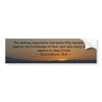 2Corinthians 10:5 Bumper Stickers