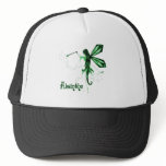 2D Absinthe Green Fairy Sketch Mesh Hat