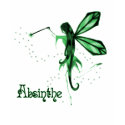 2D Absinthe Green Fairy Sketch t-shirts by VoXeeD 2D Absinthe Green Fairy Sketch t-shirts