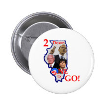 2down One to Go Pinback Button