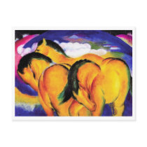 2f   Small Yellow Horses postcards