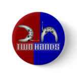 2h (2 hands) pinback button