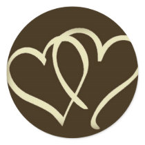 2hearts-Ivory stickers