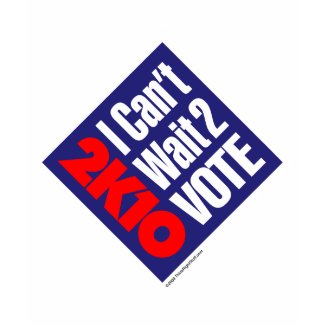 2K10 I Can't Wait 2 Vote shirt