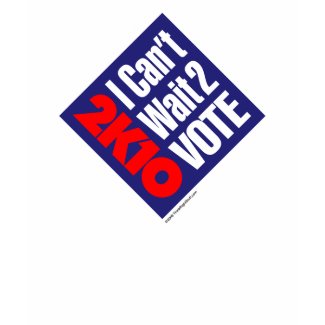 2K10 I Can't Wait 2 Vote shirt